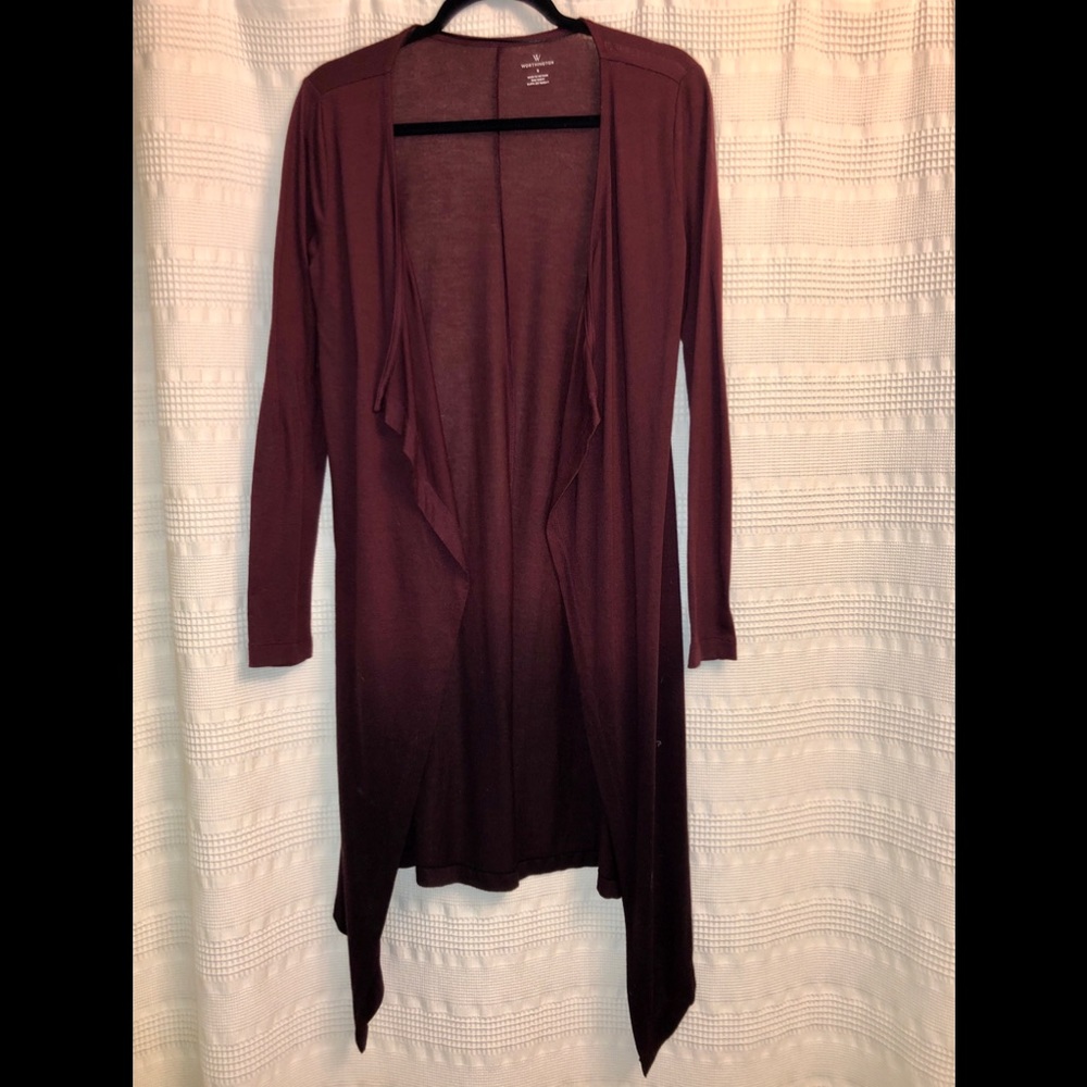 Maroon ombré cardigan